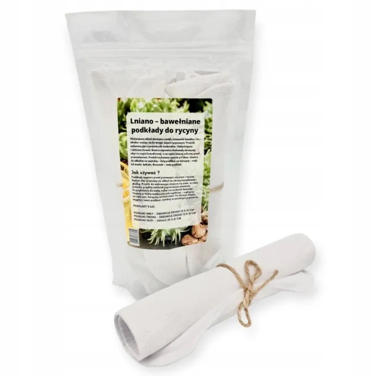 bawełniane podkłady do ricyny — zdjęcie produktu