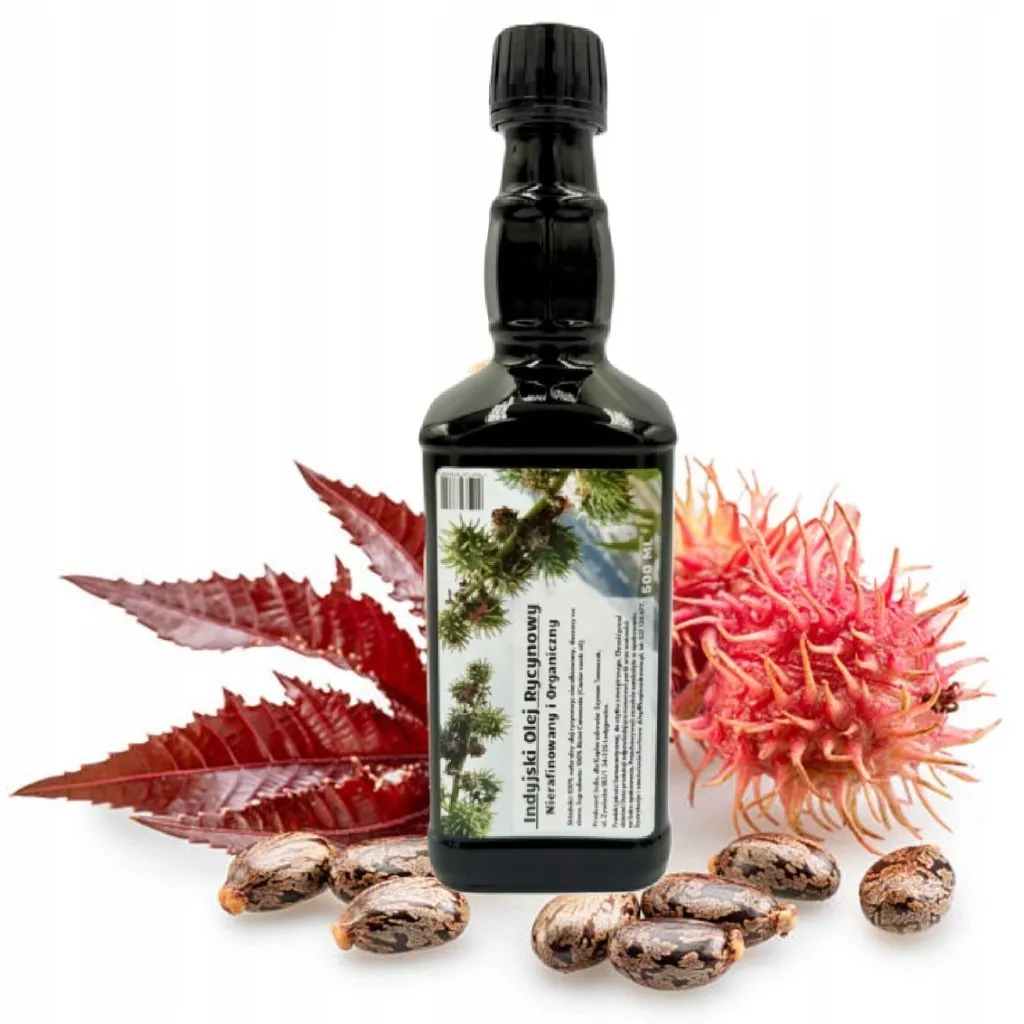 olej rycynowy nierafinowany 1000 ml — zdjęcie produktu